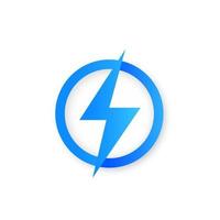 Lightning bolt vector logo or icon