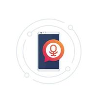 speech recognition in smartphone vector