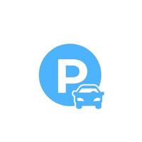 car parking vector icon