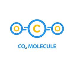 co2 molecule vector illustration