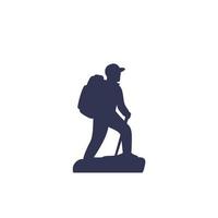 Hiker Vector Icon