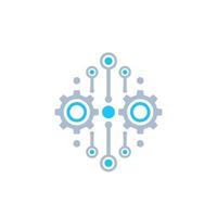 Integration, automation concept, vector icon