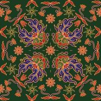 Batik Background Seamless Pattern vector