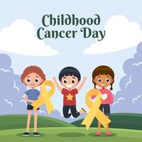 Educate Ourselves to Better Understand Childhood Cancer vector