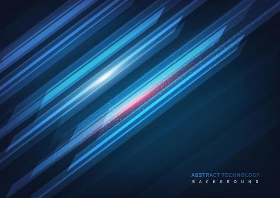 Abstract technology geometric overlapping hi speed line movement design background with copy space for text