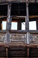 Abstract Ancient Building Houses Windows photo