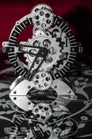 Abstract Grunge Retro Clock Gears Background photo