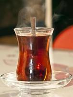 Traditional Turkish Drink Hot Tea photo