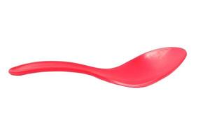 Rice spoon isolated on a white background photo