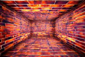 Abstract Urban Interior Brick Room Stage photo