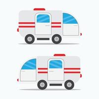 Ambulance isometric design vector