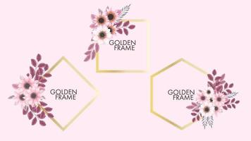 Luxurious colorful floral frames background label sale price invites vector