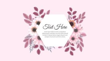 vintage label flowers frames in detailed style invitations, sales, ads vector
