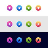 icon Star with circle vector