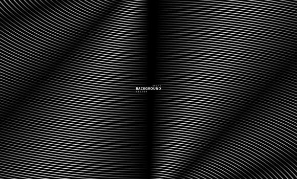 Fondo rayado diagonal deformado abstracto. inclinación curvada torcida, vector