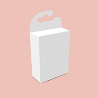 hanging box mock up vector