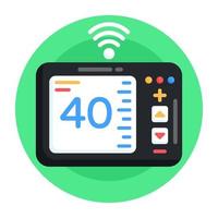 Smart Temperature Device vector