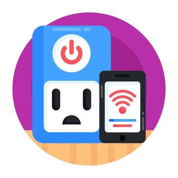 Smart Socket Technology vector