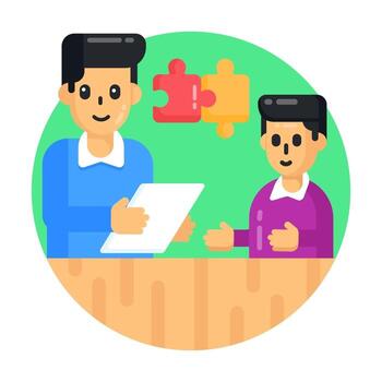 Problem Solving Teamwork vector