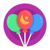 Ramadan Gas Balloons vector