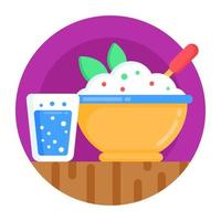 Sehri Food and Meal vector