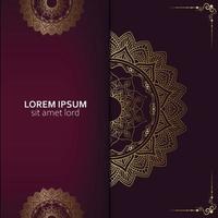 Luxury ornamental mandala background vector