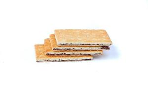 Biscuit isolated on a white background photo