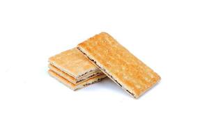 Biscuit isolated on a white background photo