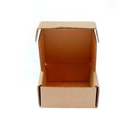 Cardboard box isolated on a white background photo