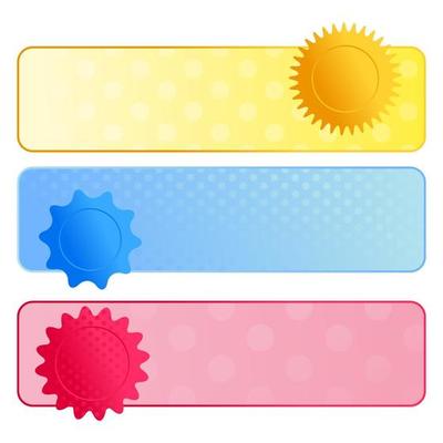 Polka Dot Border Banner Collection