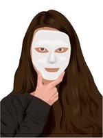 Mask up Drama Class on illustration graphic vector