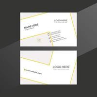 yellow and gray colored vector business card design