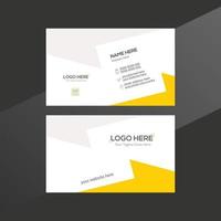 yellow and gray colored vector business card design