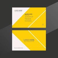 Yellow and gray colored vector business card design