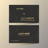 Golden and gray colored vector business card design