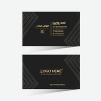 Golden and gray colored vector business card design