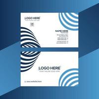 blue and cyan colored vector business card design