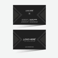 Black and gray colored vector business card design