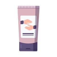 Hand cream tube icon. Taking care of the beauty and health of hands vector