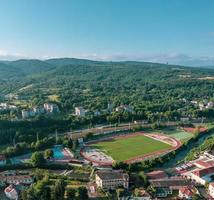 Aerial photo of Dryanovo, Bulgaria