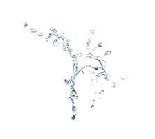 water splash isolated on white background photo