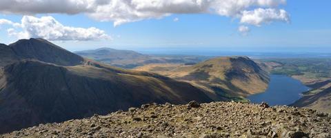 Looking over Wast Water to the Isle of Man photo