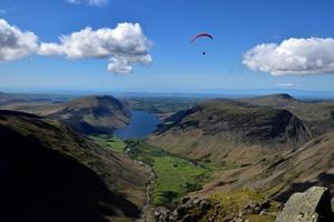 Paragliders over Kirk Fell photo