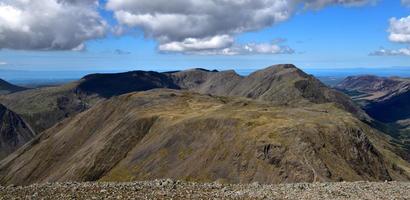 The Wasdale Horseshoe from Great Gables photo