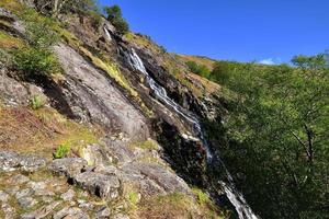 Cascade of water on the slopes of Base Brown photo