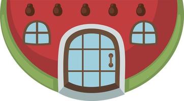 watermelon house vector