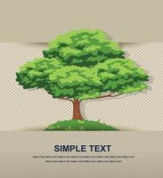 Tree paper vector