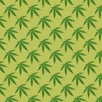 Hemp or cannabis leaves seamless pattern. photo