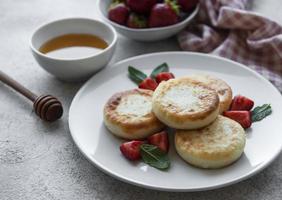 Cottage cheese pancakes photo