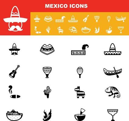 アート・デザイン・音楽 MEXICO:ICONS アート・デザイン・音楽 MEXICO:ICONS Free Mexico Icon Set